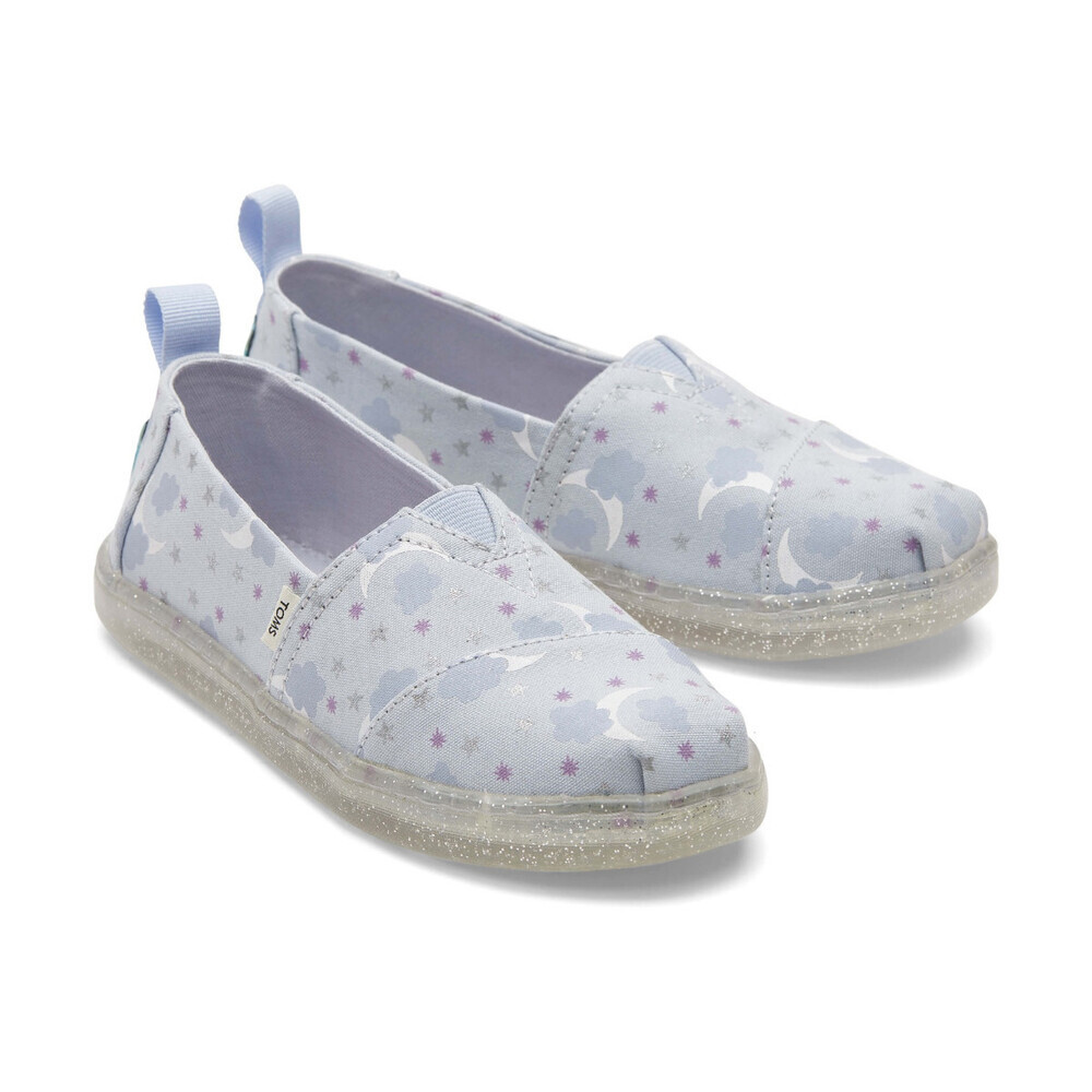 Toms Alpargata Sneaker Youth 5 Arctic Ice Foil Starry Sky Slip On Shoes ZOGG1875